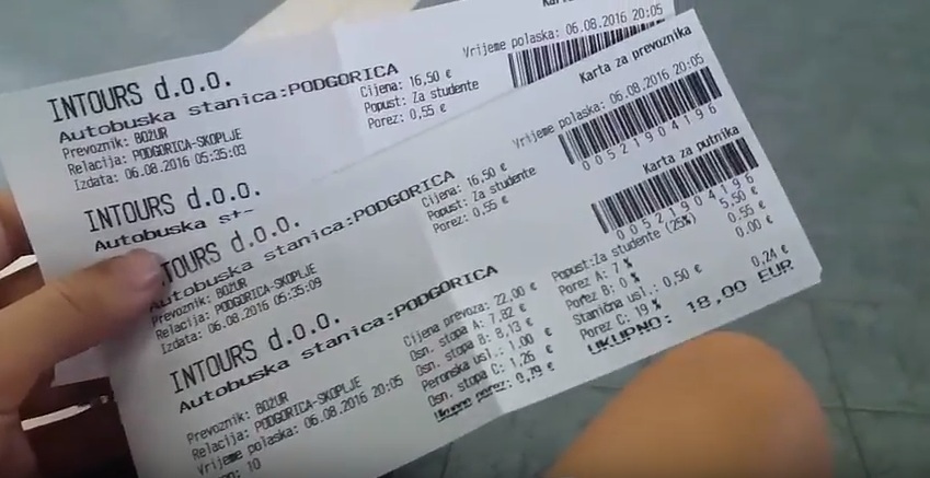 Билеты на автобус Подгорица Будва
